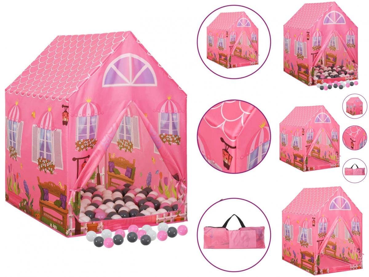 vidaXL Spielzelt Kinder-Spielzelt mit 250 Bällen Rosa 69x94x104 cm von vidaXL
