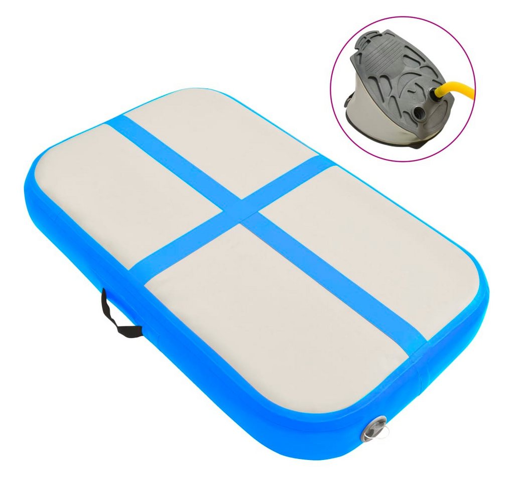 vidaXL Trainingsmatte Air Turnmatte Track Tumbling Matte Aufblasbare mit Pumpe 60x100x20 cm von vidaXL
