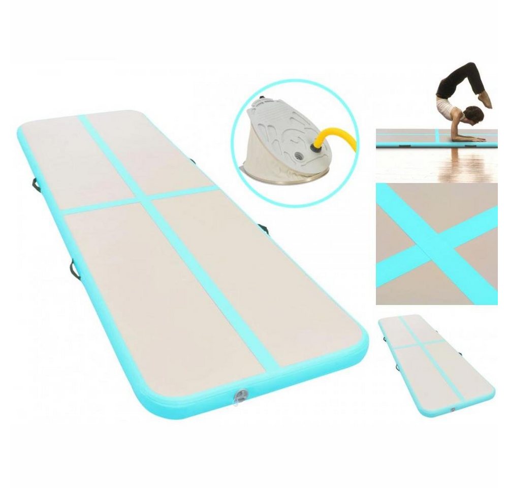 vidaXL Trainingsmatte Yogamatte Fitnessmatte Aufblasbare Gymnastikmatte mit Pumpe 600100 cm von vidaXL