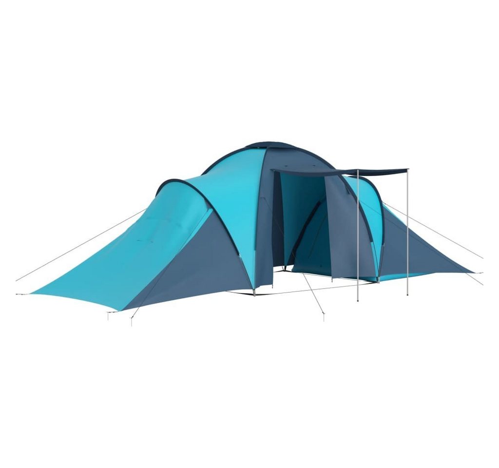 vidaXL Vorzelt Campingzelt 6 Personen Blau und Hellblau, (1 tlg) von vidaXL