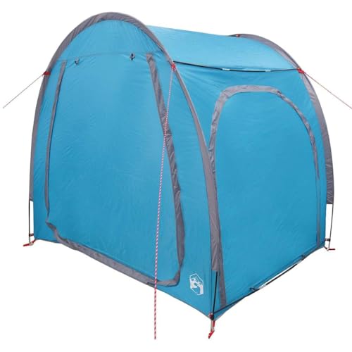 vidaXL großes Outdoor-Camping-Fahrradlagerzelt | Wasserdicht, strapazierfähiger Polyesterstoff, leicht aufzubauen mit Bodenankern von vidaXL