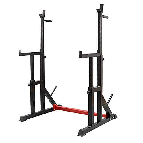 Squat-Rack-Ständer, verstellbarer Langhantel-Rack, Multifunktions-Squat-Gewichtheber-Bank-Rack, maximale Belastung 300 kg, Heim-Fitness-Ständer, Teil der Ausrüstung von vkeid