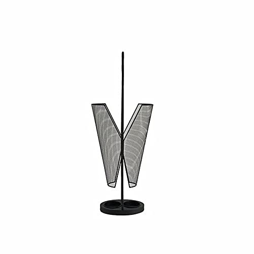 vkeid Gerrit Regenschirm-Aufbewahrungsregal, Haushalts-Schirmständer, Metall-Schirmständer, Innen-Schirmrohr, Schirm-Ablaufregal, Schwarz, 32 x 32 x 83 cm (schwarz, 32 x 32 x 83 cm) von vkeid