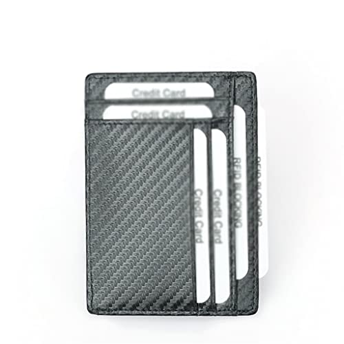 vkeid Karbonfaser-Druck-Kartentasche, Reißverschluss, Wechselkartentasche, Portemonnaie, Portemonnaie, Kartentasche, tragbare Tasche von vkeid