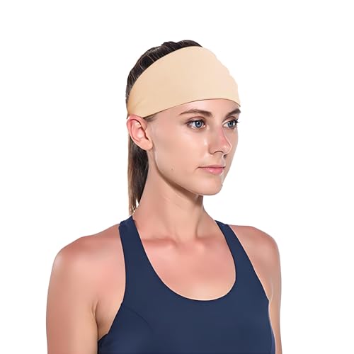 Women's Sports Headband, Women's Headbands Workout Yoga Exercise, Women's Headband Sports Hair Bands, Sport-Stirnband für Damen, Haarschweißableitende, rutschfeste Haarbänder für den Sommer (Khaki) von vokkrv
