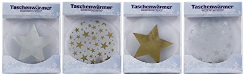 4 Stück Taschenwärmer Handwärmer Winter Kälte in verschiedenen Motiven wählbar (Stern) von vom Pullach Hof