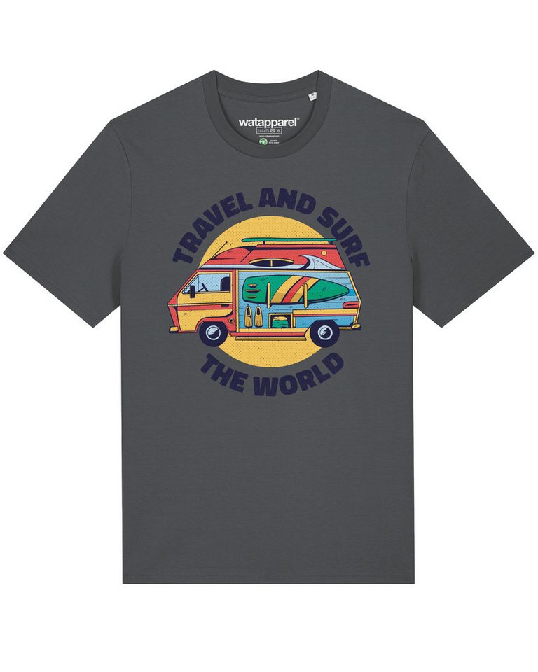 wat? Apparel Print-Shirt Travel and surf (1-tlg) von wat? Apparel