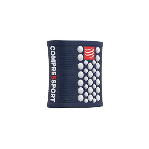 Compressport Herren Sweatband Schweissbaender, Blau/Weiss, One Size von COMPRESSPORT