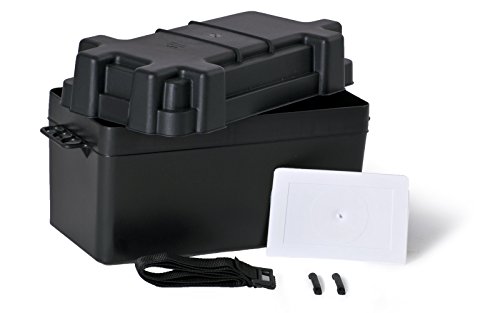 wellenshop Batteriebox mit Deckel bis 120 Ah 404 x 201 x 255 mm von wellenshop