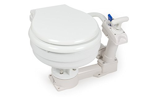 wellenshop Boot WC mit Handpumpe Bootstoilette Schiffstoilette Bordtoilette Toilette von wellenshop