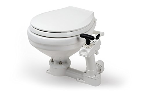wellenshop Bootstoilette mit Handpumpe Boardtoilette Toilette Boot WC von wellenshop
