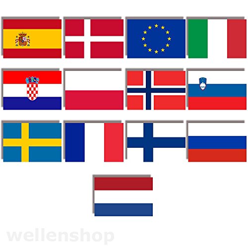 wellenshop Flagge Europa 30 x 45 cm von wellenshop
