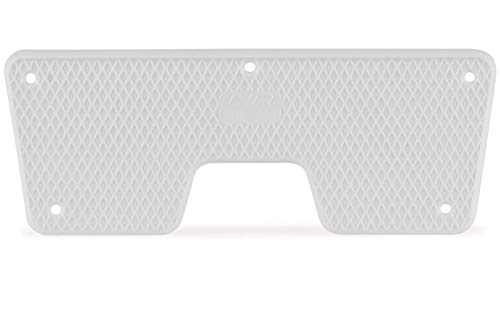 wellenshop Heckschutzplatte für Außenborder Kunststoff Platte Schutz Boot Schlauchboot Spiegel Heck Farbe Weiß, Größe 230 x 86 mm von wellenshop
