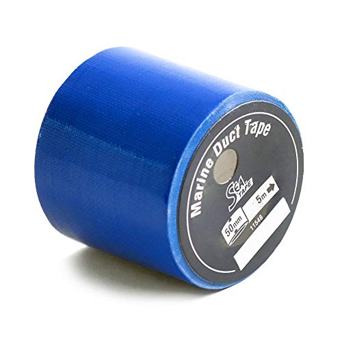 wellenshop Marine Gewebeband 50 mm x 5 m Blau Reparaturband selbstklebend wasserresistent von wellenshop