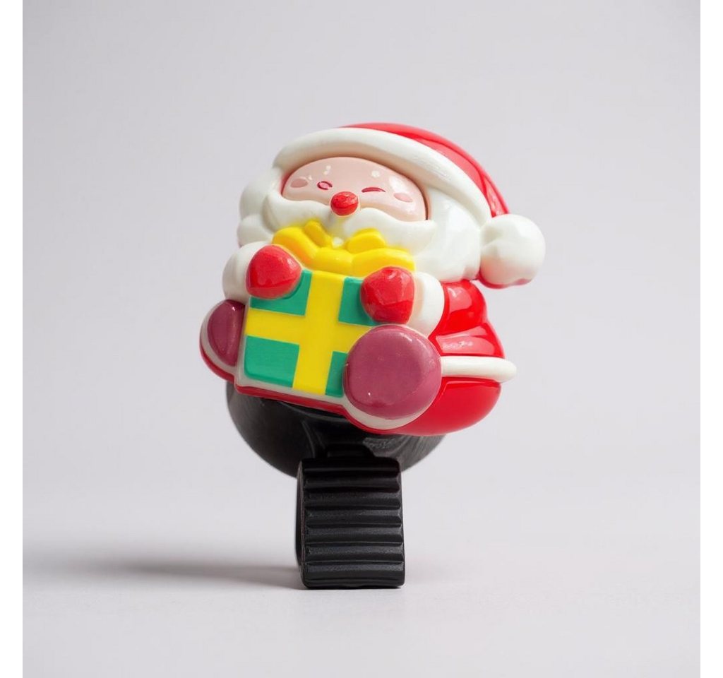 what the shop Fahrradklingel Weihnachtliche Fahrradglocke-Weihnachtsmann o. Schneemann, Robustes Material trifft weihnachtlichen Charme von what the shop