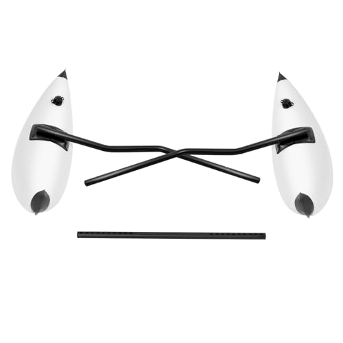 Aufblasbarer Kajak Ausleger Stabilisator Set mit Aluminium Stange Sicherheit Outrigger für Kajak Kanu Boot Angeln Freizeit Wassersport Tragbar Einfache Installation von whsiodj