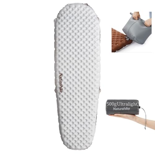 Naturehike Campingmatratze R – Value 5,8 m Campingbett für Erwachsene, Klappbett, Campingmatratze, einfach, Erwachsene, faltbar, 0,88 lb / 0,4 kg, leichtes Wandern, Angeln (R5,8 – Weiß, Big Mom) von windhike