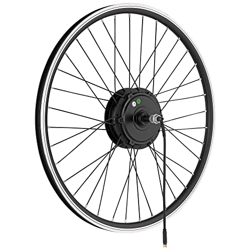 windmeile | E-Bike Nabenmotor Hinderrad, eingespeicht, Schwarz, 26', 36V/500W, E-Bike, Elektro Fahrrad, Pedelec von windmeile