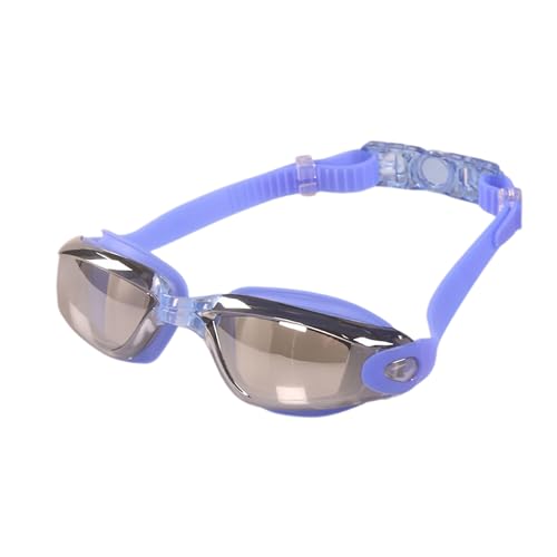 wirlsweal Schwimmbrille, Erwachsene Schwimmbrille Männer Frauen Wasserdicht Kein Auslaufen Antibeschlag UV-Schutz Klare Linse Silikonbrille Sporttauchen Schnorchelausrüstung Blau von wirlsweal