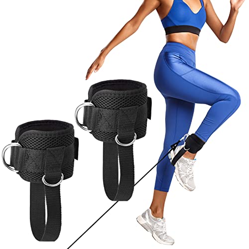 wocpvm Fitness-Knöchelriemen Verstellbare Ankle Straps Fitness fußschlaufen kabelzug, für Gym Workouts Beintraining 1 Paar von wocpvm