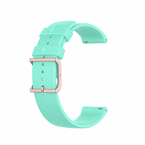 Ersatz Silikon Ersatzband Armbänder Band Strap Kompatibel mit Polar Unite/Polar Lgnite 20mm, Angenehm zu Tragen - Watch Fitnessarmband Ersatz-Silikonband-Uhrenarmbänder (Blaugrün) von wojonifuiliy