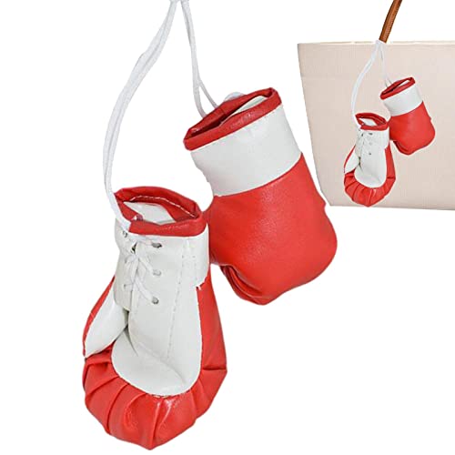 Mini Boxhandschuhe, Boxhandschuhe für Autospiegel | Mini Boxhandschuhe Miniatur Boxhandschuhe Boxhandschuhe Tasche Schlüsselanhänger Weihnachten Ostern Anhänger für Tasche Auto Woyufen von woyufen