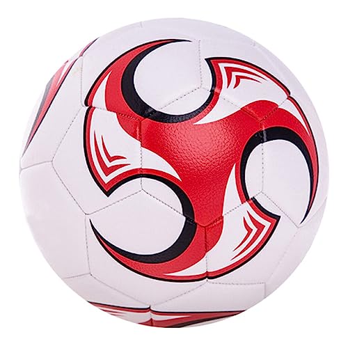wueiooskj Größe 4 Fußball Profisportler Match Sporting PU Soccer Übende Bälle Trainieren Indoor Outdoor, Rot von wueiooskj