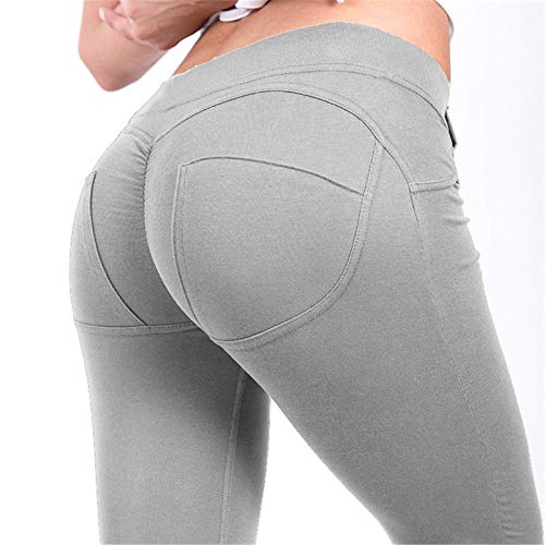 wxiaomai Damen High Waist Leggings Yoga Hosen Jogginghose Sporthose Push Up Elastisch Skinny Hosen für Fitness Gym Workout S von wxiaomai