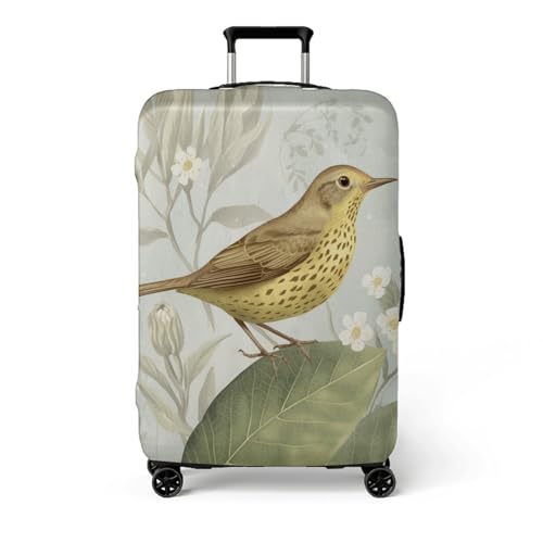 wxlmom Kofferschutzhülle XL Grüne Blätter Waschbar,Suitcase Cover Für Kinder Und Erwachsene,Elastischer Spandex-Koffer-Protector,Koffer-Abdeckungen von wxlmom