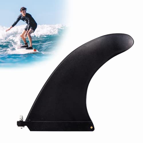 xlwen Abnehmbare Surfboard Finne Nylon,SUP Longboard Surfboard Finne,Center Finne mit Schraube für Longboards,Surfbrett,Aufblasbares Kayak und SUP Board(Schwarz) von xlwen