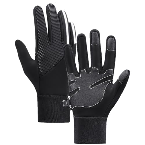yeeplant Elastische Touchscreen-Handschuhe, warm, modisch, rutschfest, wasserdicht, Unisex, Laufen, Radfahren von yeeplant