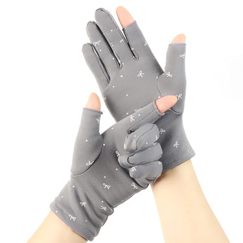 yeeplant Elastische dicke modische Damenhandschuhe für den Winter: dehnbare atmungsaktive Outdoor-Sporthandschuhe mit trendigem Muster von yeeplant