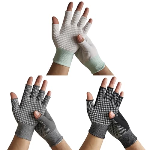 yeeplant Fingerlose Handschuhe, Unisex, 3 Stück, für SMS, Touchscreen-freundlich von yeeplant