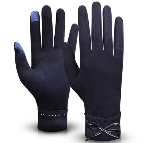 yeeplant Touchscreen-Handschuhe für Damen, kältebeständig, Samt-Handschuhe für Damen, warm und weich, genießen Sie im Winter Outdoor-Aktivitäten von yeeplant
