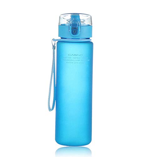 yiguanguan Wasserflasche Trinkflasche BPA-Frei Wasserflasche Auslaufsicher Sportflasche 560/400 ml für Kinder, Schule, Baby, Fahrrad, Gym, Büro (Blau, 400ml) von yiguanguan