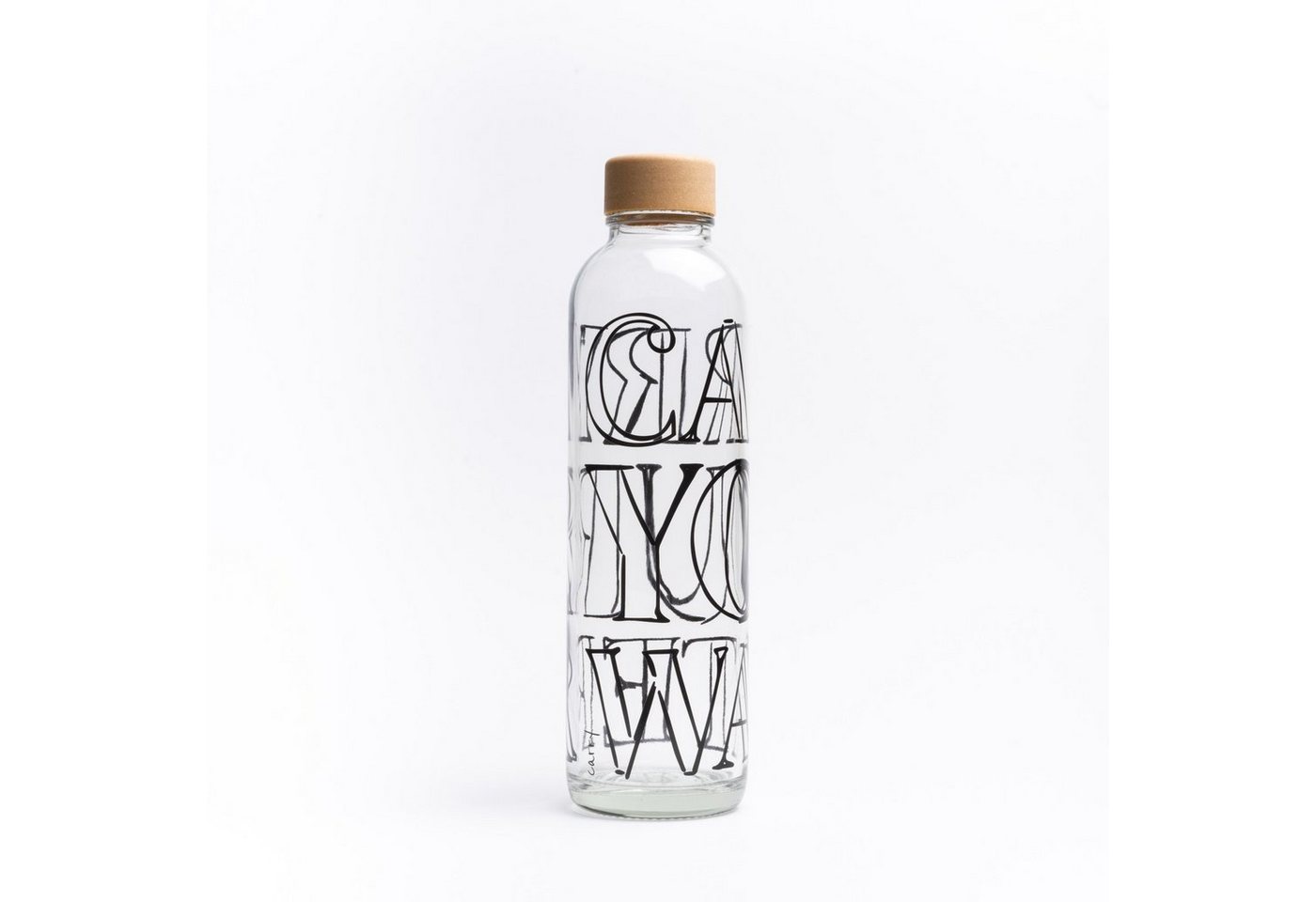 yogabox Trinkflasche CARRY 0.7 l CARRY YOUR WATER GLAS, Regional produziert von yogabox