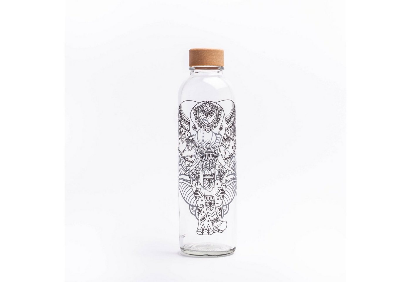 Trinkflasche CARRY 0.7 l ELEPHANT GLAS, Regional produziert von yogabox