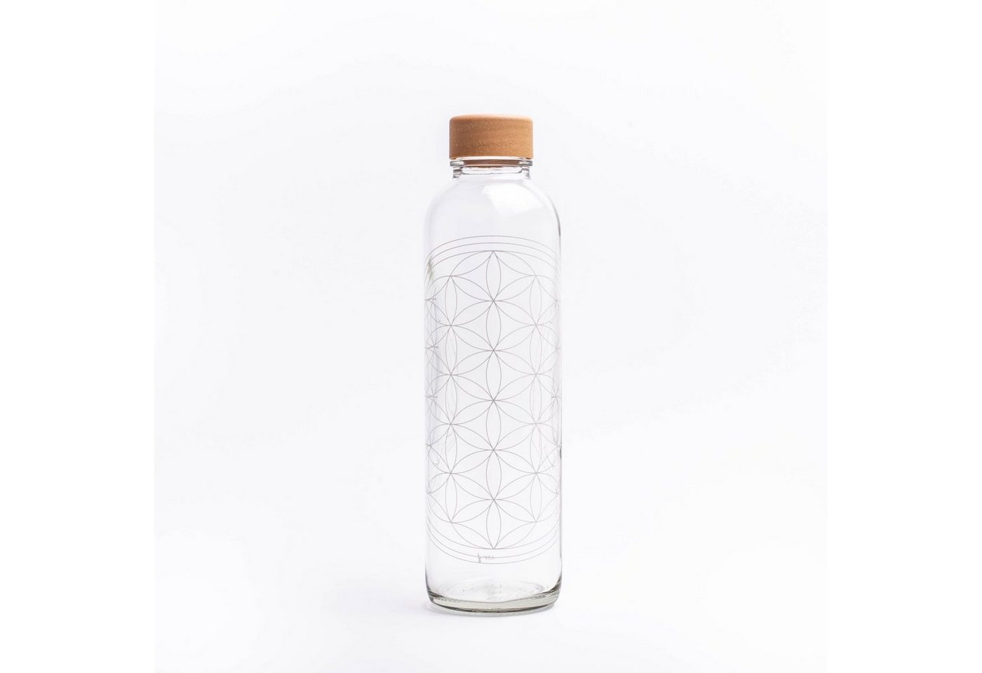 Trinkflasche CARRY 0.7 l FLOWER OF LIFE GLAS, Regional produziert von yogabox