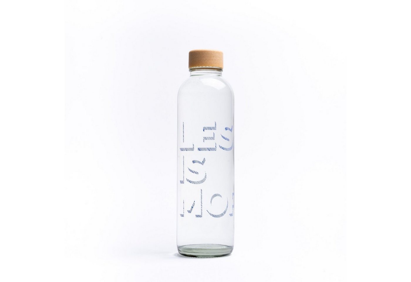 yogabox Trinkflasche CARRY 0.7 l LESS IS MORE GLAS, Regional produziert von yogabox