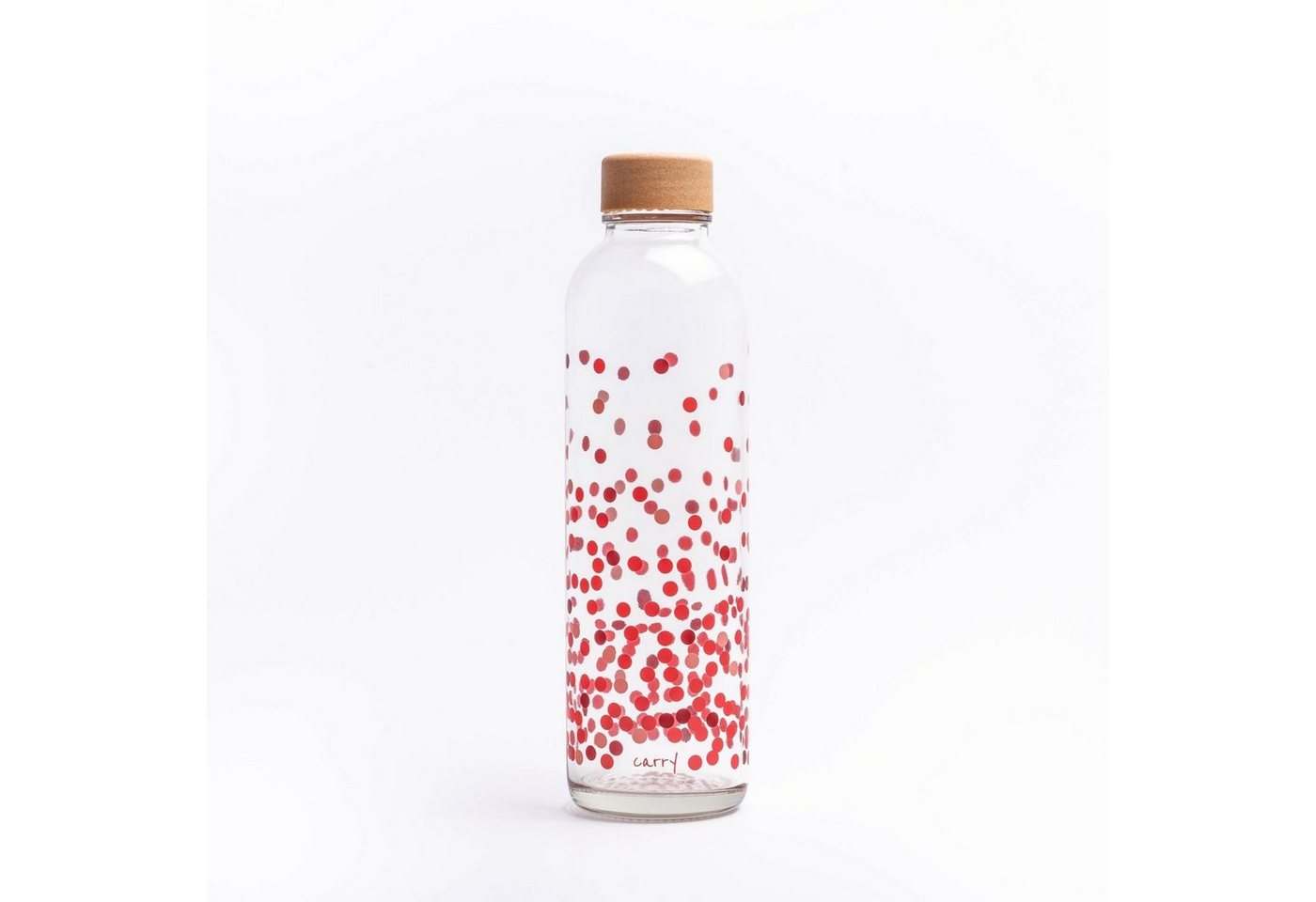 Trinkflasche CARRY 0.7 l PURE LOVE GLAS, Regional produziert von yogabox