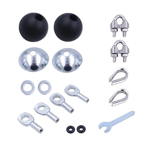 yotijar Kabel Ballstopper Ersatz für Fitnessgeräte für Die Verwendung von Kabelgeräten - 17er-Set yotijar Kabel Ballstopper Ersatz für Fitnessgeräte für Die Verwendung von Kabelgeräten - 17er-Set von NC