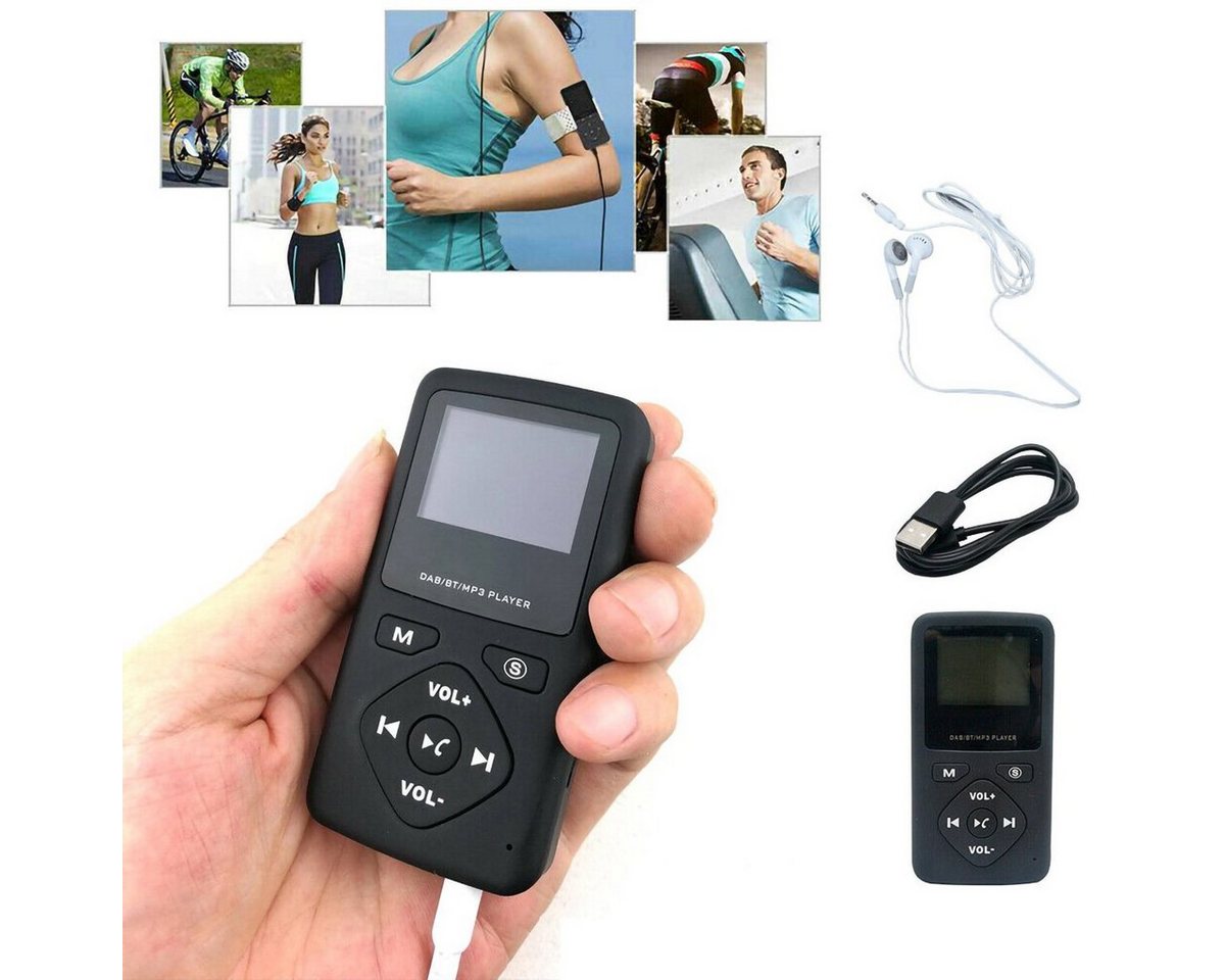 yozhiqu Taschen-MP3-Player, digitaler DAB/DAB+ FM-Radio-Kopfhörer Digitalradio (DAB) von yozhiqu