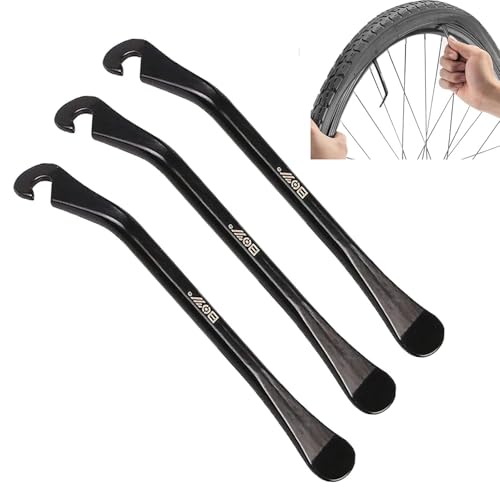 yuentoen Reifenheber Fahrrad,3 Stück Kohlenstoffstahl Reifen Hebel Montagehebel Montierhebel Fahrradreifen Reparatur Reifenwechsel Werkzeug Set,Fahrrad Reifenheber von yuentoen