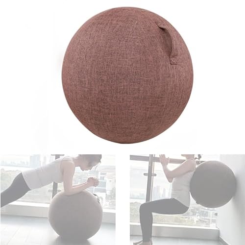 zalati Yoga-Ball-Abdeckung, 54,9 cm, Gymnastikball-Schutz, Balance-Ball-Schutz, Sitzball-Stuhl-Hülle für Yoga, saubere Pflegeprodukte – Braun von zalati