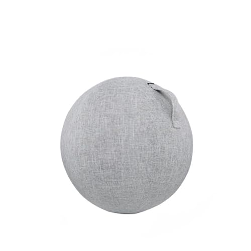 zalati Yoga-Ball-Abdeckung, 54,9 cm, Gymnastikball-Schutz, Balanceball-Schutz, Sitzball, Stuhl-Hülle für Yoga, saubere Pflegeprodukte – Hellgrau von zalati
