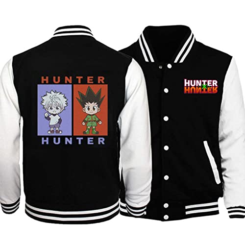 zhedu Hunter X Hunter Baseballuniform Hoodie Japan Anime Trainingsanzug Herren Bomberjacke Winter Streetwear Harajuku (M,Color 03) von zhedu