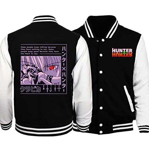zhedu Hunter X Hunter Baseballuniform Hoodie Japan Anime Trainingsanzug Herren Bomberjacke Winter Streetwear Harajuku (S,Color 05) von zhedu