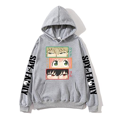 zhedu Spy X Family Hoodies Anya Forger Anime Hoodies Bedruckter Oversize Hoodie Männer Frauen Stil Hip-Hop Sweatshirt Streetwear (S,Color 06) von zhedu