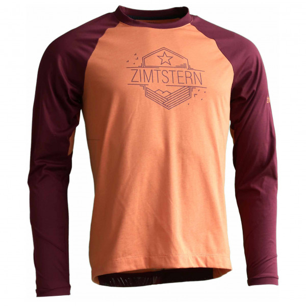 Zimtstern - Pureflowz Shirt L/S - Radtrikot Gr L;M;S;XL;XXL grau;rot von zimtstern