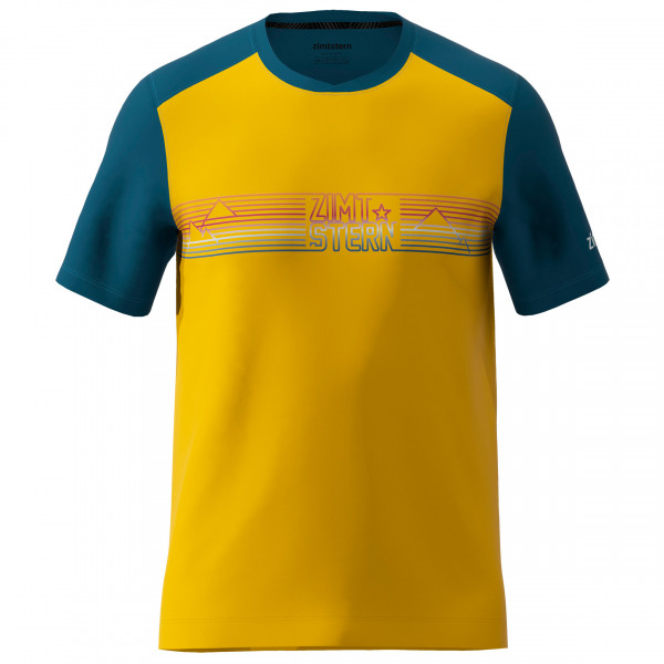 Zimtstern - Trailflowz Shirt S/S - Radtrikot Gr L;M;S;XL;XXL blau;gelb von zimtstern